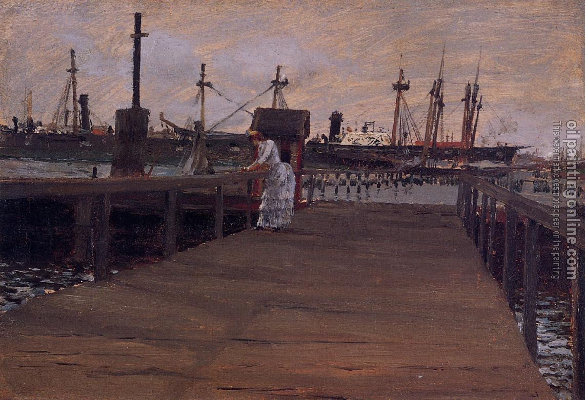 Chase, William Merritt - Woman on a Dock